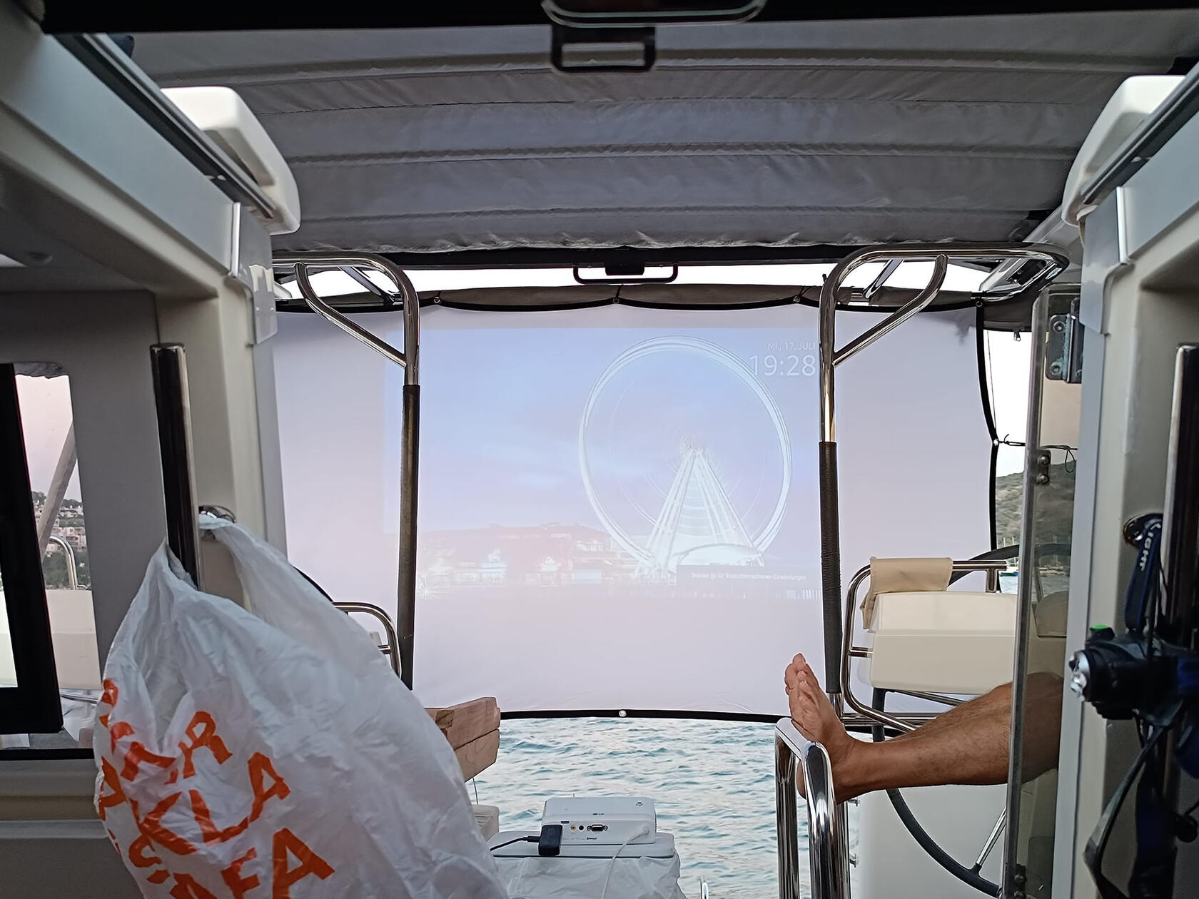 Cinema onboard.